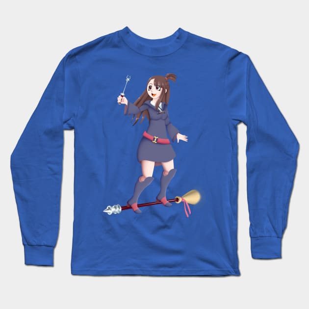 little witch academia - Akko Long Sleeve T-Shirt by ASinglePetal